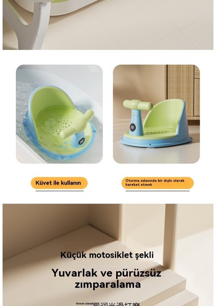 Bebek Sıcaklığı Algılayan Kaymaz Banyo Küveti Koltuğu (Yurt Dışından)
