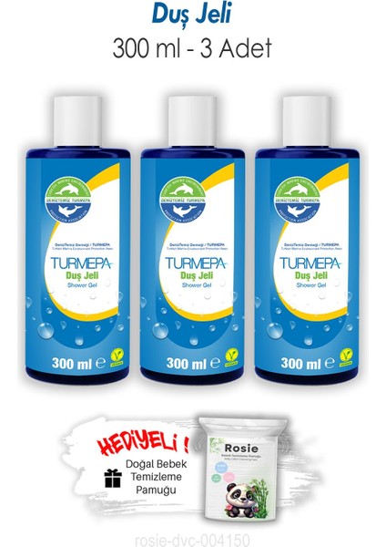 Duş Jeli 300 ml 3 Adet ve Rosıe