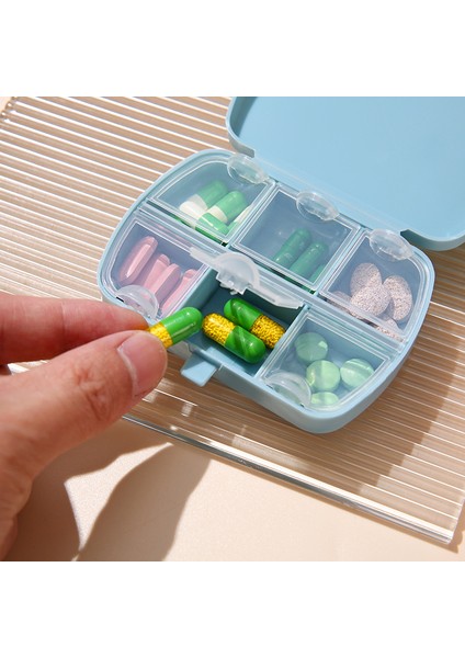 Taşınabilir Hap Düzenleyici 6 Bölmeli Dispenser Hap Kutusu (Yurt Dışından) fırsatları