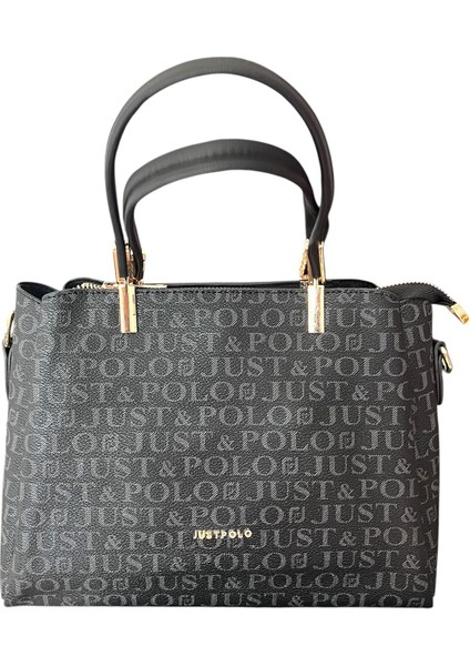 Jp2120 Kadın Monogram Baskılı El Ve Omuz Çantası Ozt2120