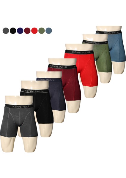 7'li Bambu Uzun Paçalı Sporcu Boxer Nefes Alır, Konforlu
