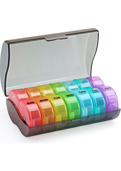 Dispenser Hap Kutusu Taşınabilir Ev Kullanımı Küçük 6 Bölmeli Hap Kutusu (Yurt Dışından)
