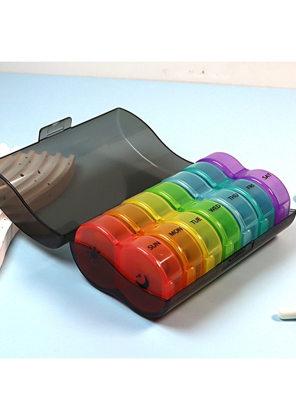 Dispenser Hap Kutusu Taşınabilir Ev Kullanımı Küçük 6 Bölmeli Hap Kutusu (Yurt Dışından)