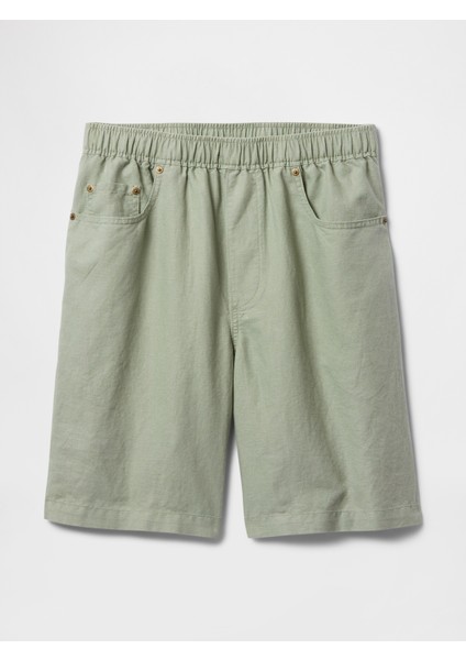 Erkek Yeşil Keten Şort fiyatları
