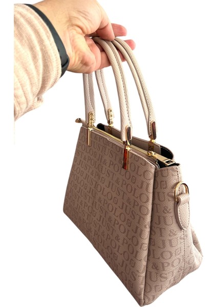 Jp2120 Kadın Monogram Baskılı El Ve Omuz Çantası Ozt2120 modelleri