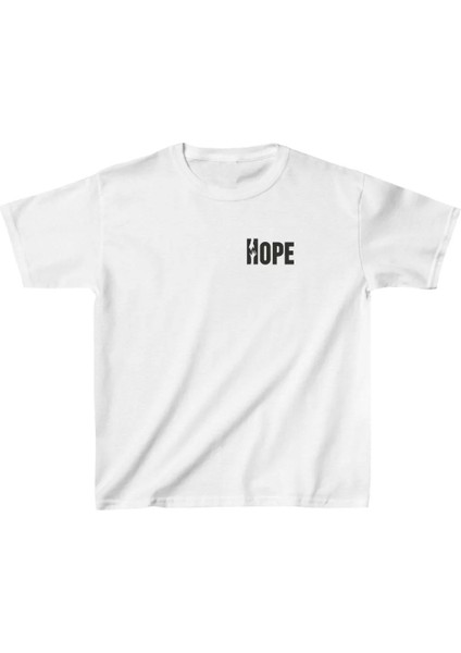 Unisex Çocuk Baskılı T-Shirt - Beyaz