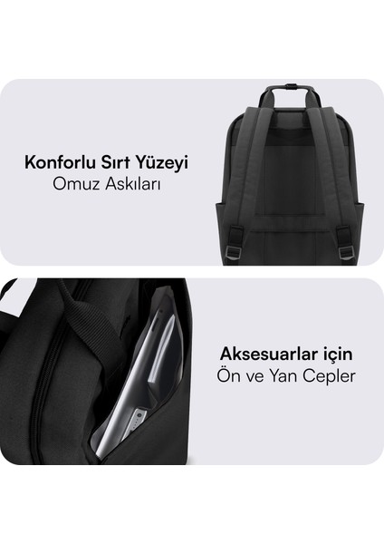 MCE-1521 15.6" Nova Eco Notebook Sırt Çantası Siyah