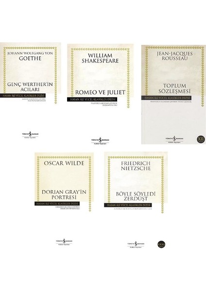 Genc Werter In Acilari + Romeo Julliet + Toplum Sozlesmesi + Dorian Gray In Portresi + Boyle Soyledi Zerdus = 5 Set