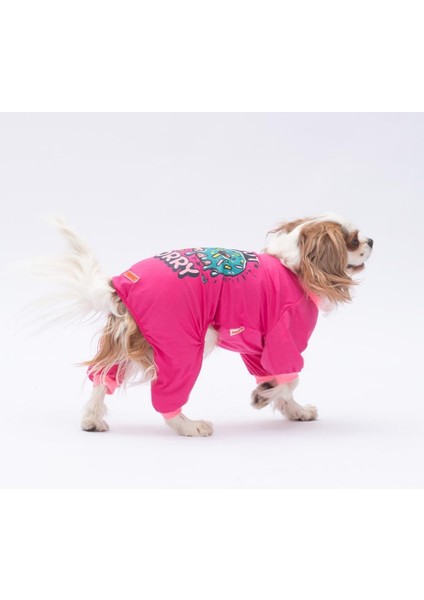 Donut Worry Kedi Köpek Pijaması - Kedi Köpek Tulumu - Kedi Köpek Kıyafeti