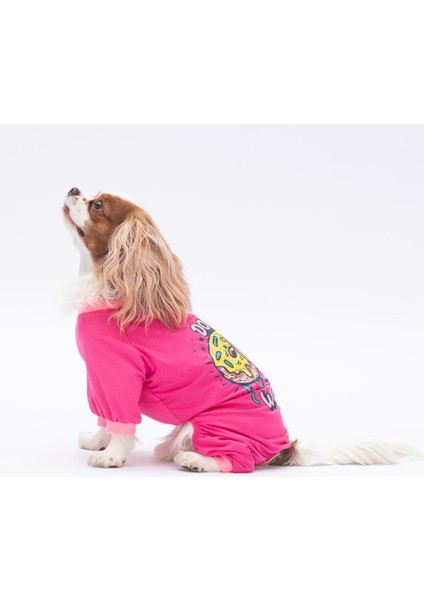 Donut Worry Kedi Köpek Pijaması - Kedi Köpek Tulumu - Kedi Köpek Kıyafeti