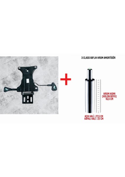 Çift Kollu Kuyruklu Mekanizma+60'lık Krom Piston