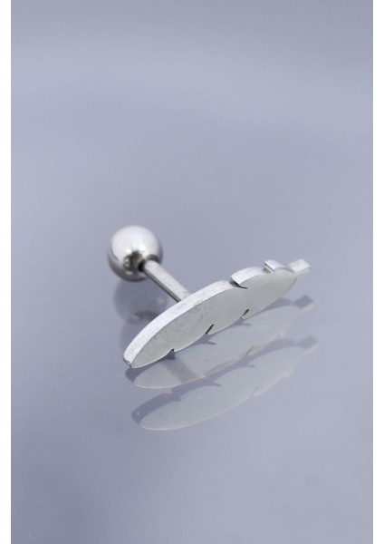 Yaprak Model 316L Cerrahi Çelik Piercing