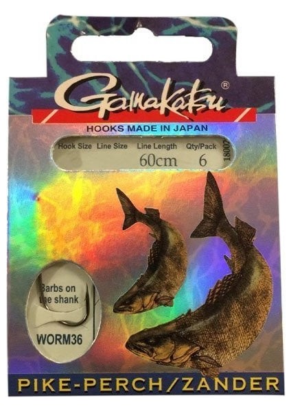 D.gamakatsu BKS-WORM36 Zander Iğne TAK.60CM #2 1/6 modelleri