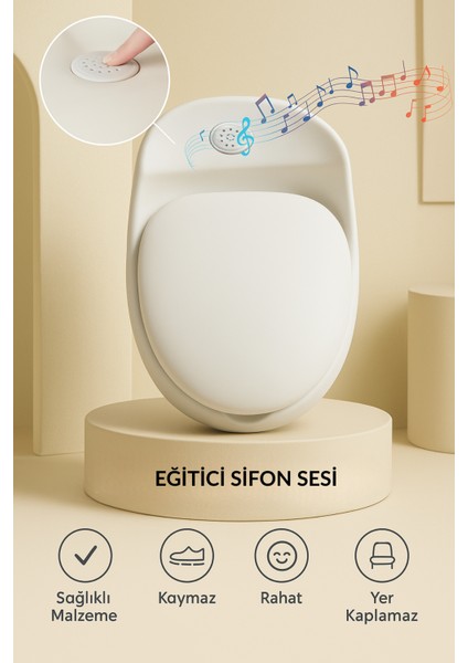 Sifon Sesli Klozet Lazımlık Tuvalet Eğitimine Yardımcı
