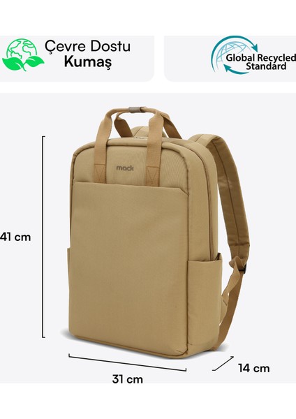 MCE-1523 15.6" Nova Eco Notebook Sırt Çantası Camel