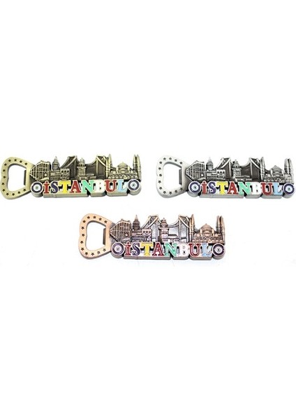 Istanbul Temalı Metal Magnet ve Açacak Model 3
