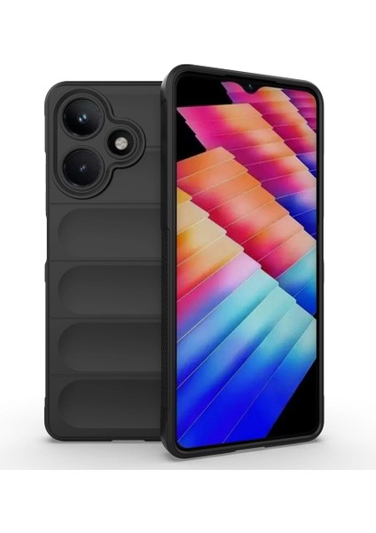 Infinix Hot 30 Kılıf Esnek Tpu Oyuklu Arka Yüzey Tasarımlı Lopard Etnik Silikon Kapak
