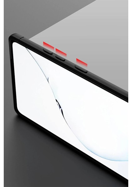 Samsung Galaxy Note 20 Kılıf Range Yüzüklü Silikon - Siyah-Mavi Mrayd