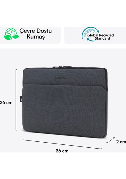 MCE-1504 14.1" Nova Eco Notebook Sleeve Antrasit