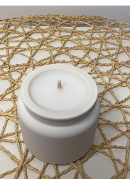 Beyaz Beton Kap Incir Kokulu %100 Soya Mumu fiyatları