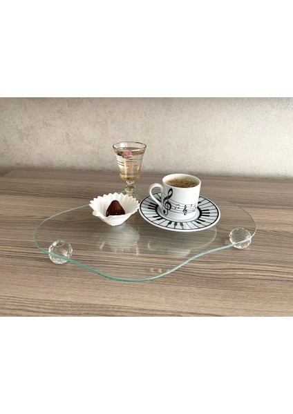 Cam Sunumluk Sephpa Üstü Pasta Tabağı Kahve Sunumu fırsatları