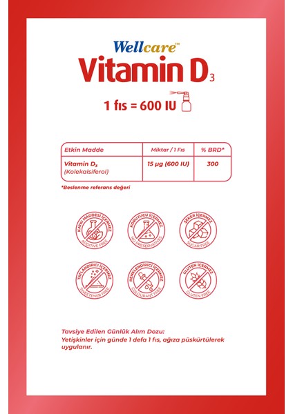 Vitamin D3 600 IU 30 ML modelleri