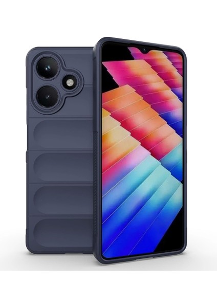 Infinix Hot 30 Kılıf Esnek Tpu Oyuklu Arka Yüzey Tasarımlı Lopard Etnik Silikon Kapak