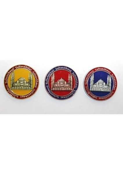 Yöresel Sultanahmet Magnet Yuvarlak Tasarım
