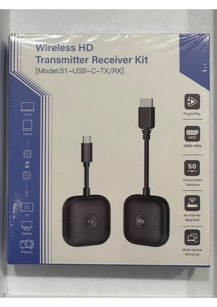 Kablosuz Typec HDMI Aktarıcı Wireless Type-C HDMI Aktarıcı