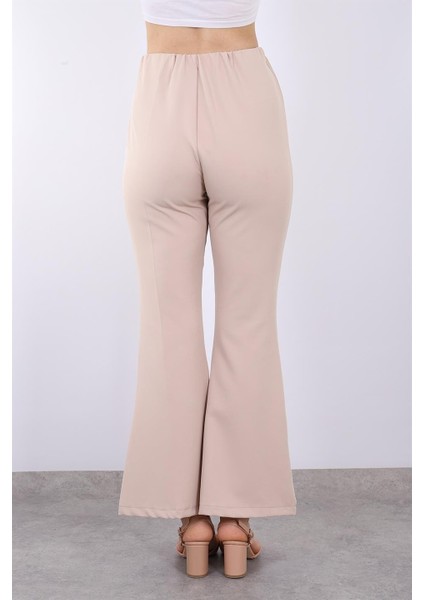 Kadın Trousers Yüksek Bel Lastikli Ispanyol Pantolon Soul 18114