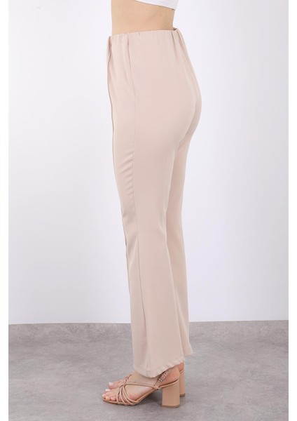 Kadın Trousers Yüksek Bel Lastikli Ispanyol Pantolon Soul 18114