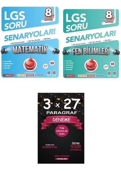 Nartest Yayınları 8. Sınıf Lgs Matematik+Fen Bilimleri Soru Senaryoları