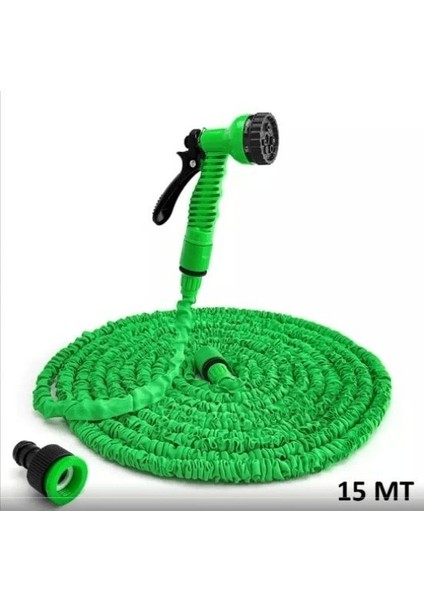 Uzayan Hortum Tabancalı 15 Metre Magic House | Bahçe Sulama Için Expandable Hose ( Lisinya )