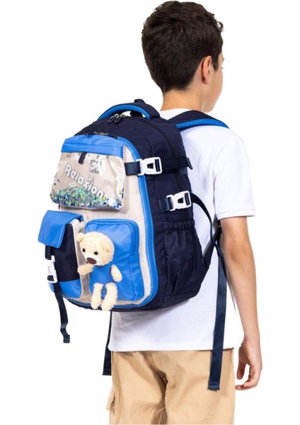 Ortopedik Lüks Kumaş Çok Gözlü Çocuk Ilkokul Sırt Çantası fiyatları