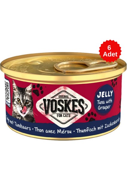 Ton Balıklı ve Orfoz Balıklı Kedi Konservesi 85 gr 6 Adet