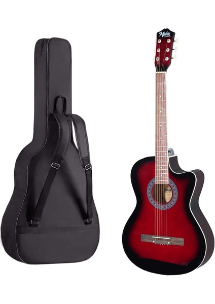 XC-120RD Kaliteli Akustik Gitar Gül Klavye Sap Ayarlı 4/4 Full set