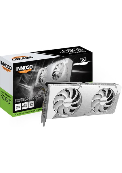 Geforce RTX5060TI 8gb Twin X2 Oc White 128BIT Gddr7 Ekran Kartı N506T2-08D7X-193075W