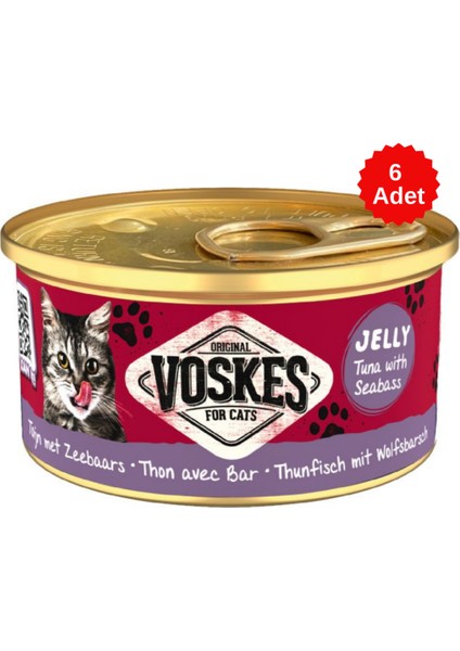 Ton Balıklı ve Levrekli Kedi Konservesi 85 gr 6 Adet