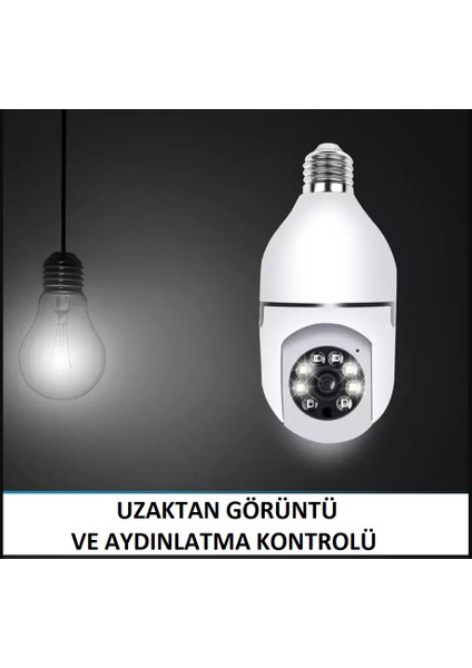 Duy Girişli 360 Dönen Wifi Kamera
