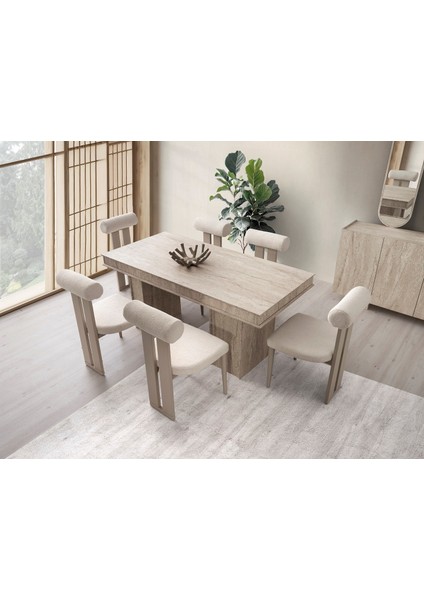 Traverten Mdf Masa