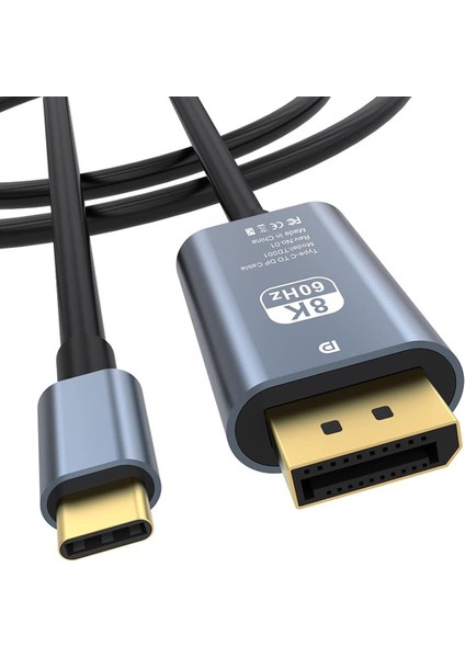 3131 Type-C To Displayport 8k 60Hz, 4k 120 Hz, Display Port DP Çevirici Dönüştürücü Adaptör