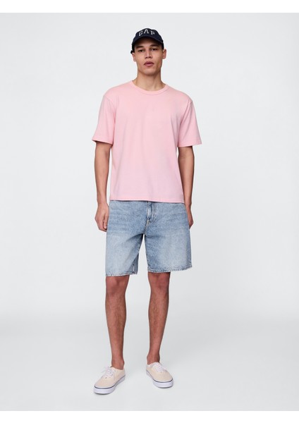 Erkek Açık Mavi '90S Loose Denim Şort