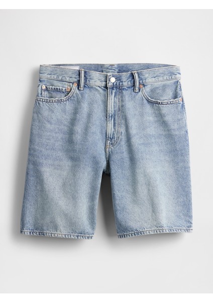 Erkek Açık Mavi '90S Loose Denim Şort