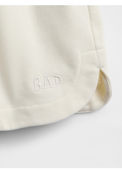 Kadın Bej Gap Logo Fransız Havlu Kumaşı Şort modelleri