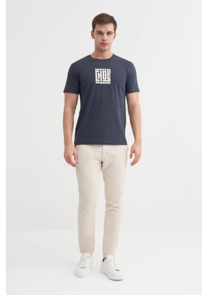 Bisiklet Yaka Siyah Erkek T-Shirt 4165