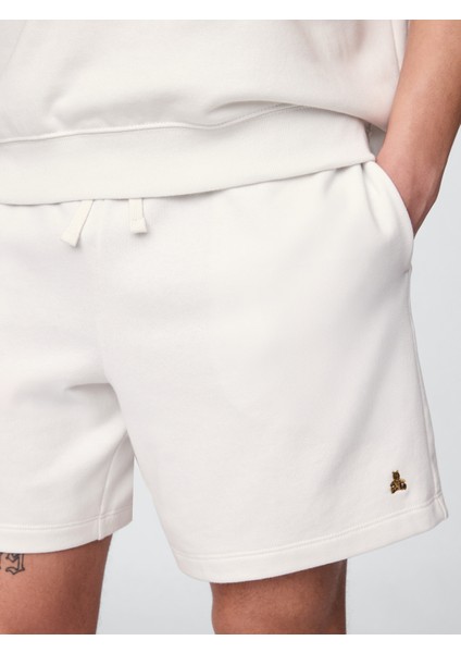 Erkek Bej Relaxed Fransız Havlu Kumaş Şort modelleri