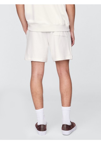 Erkek Bej Relaxed Fransız Havlu Kumaş Şort indirimleri