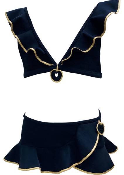 Chıca Siyah 50UV Kız Çocuk Bikini Takımı By Nessi Byrd