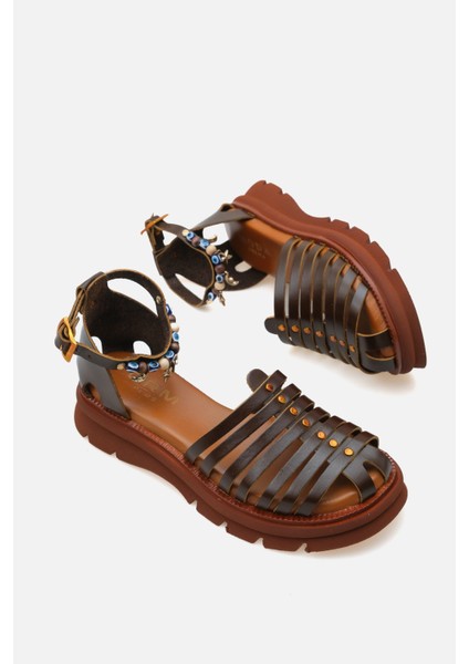 Günlük Kadın Deri Sandalet