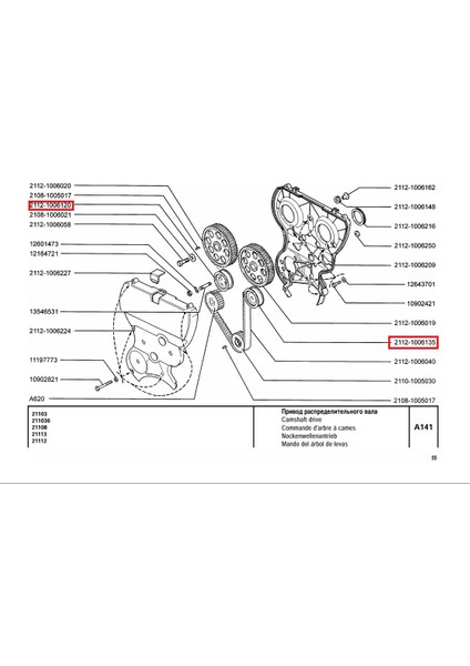 Lada Vega Priora Trıger Kayış Gergi Rulmanı Takım Mastersport 21120100612000MS/21120100613500MS indirimleri